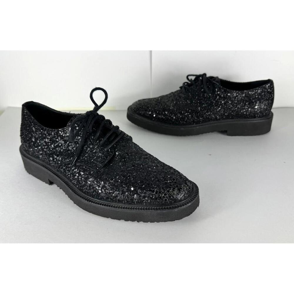 Giuseppe Zanotti Elliott Glittered Sequin Men's Derby Shoes EU 40.5 US 7.5